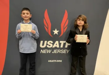 Pictured left to right: Greyson Dunleavy and James Bedara