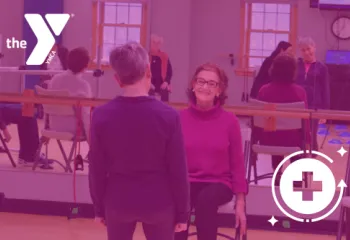 Group Fitness class with instructor Jean White.