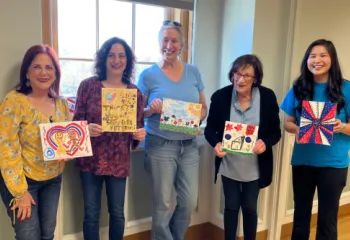5 participants of paint and donate