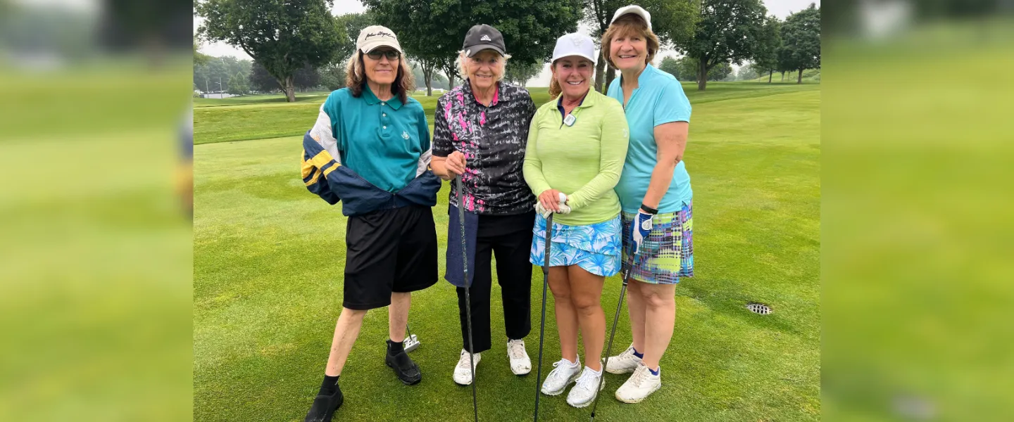 Golfer foursome