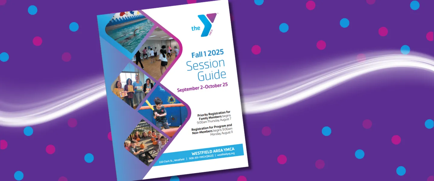 Westfield Area YMCA Fall 1 2025 Session Guide Cover