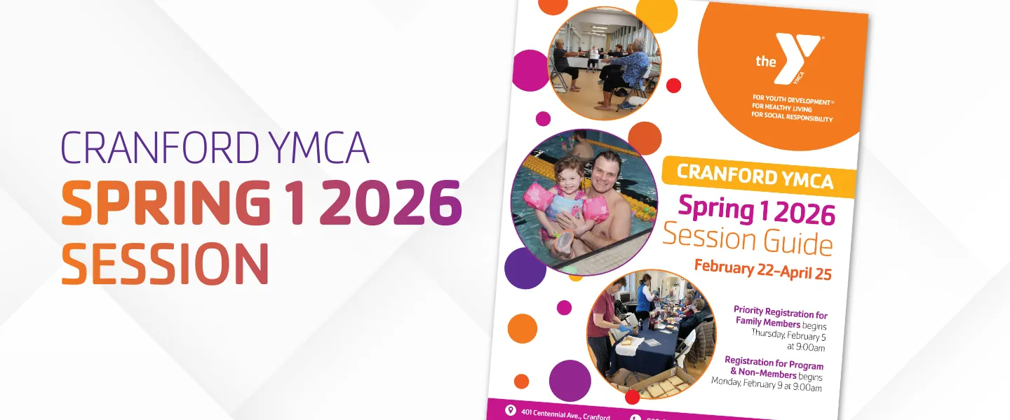Cover of Cranford YMCA Spring 1 Session Guide
