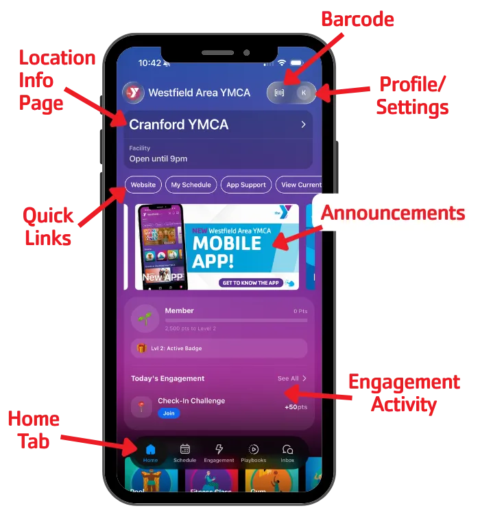 App Home Page Diagram