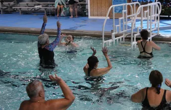 Water fitness class