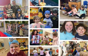 Collage of photos from all of our child care programs.