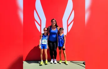 Catalina Herits, Coach Michelle, and Greyson Dunleavy