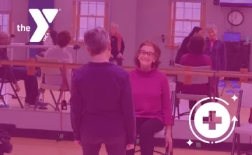 Group Fitness class with instructor Jean White.